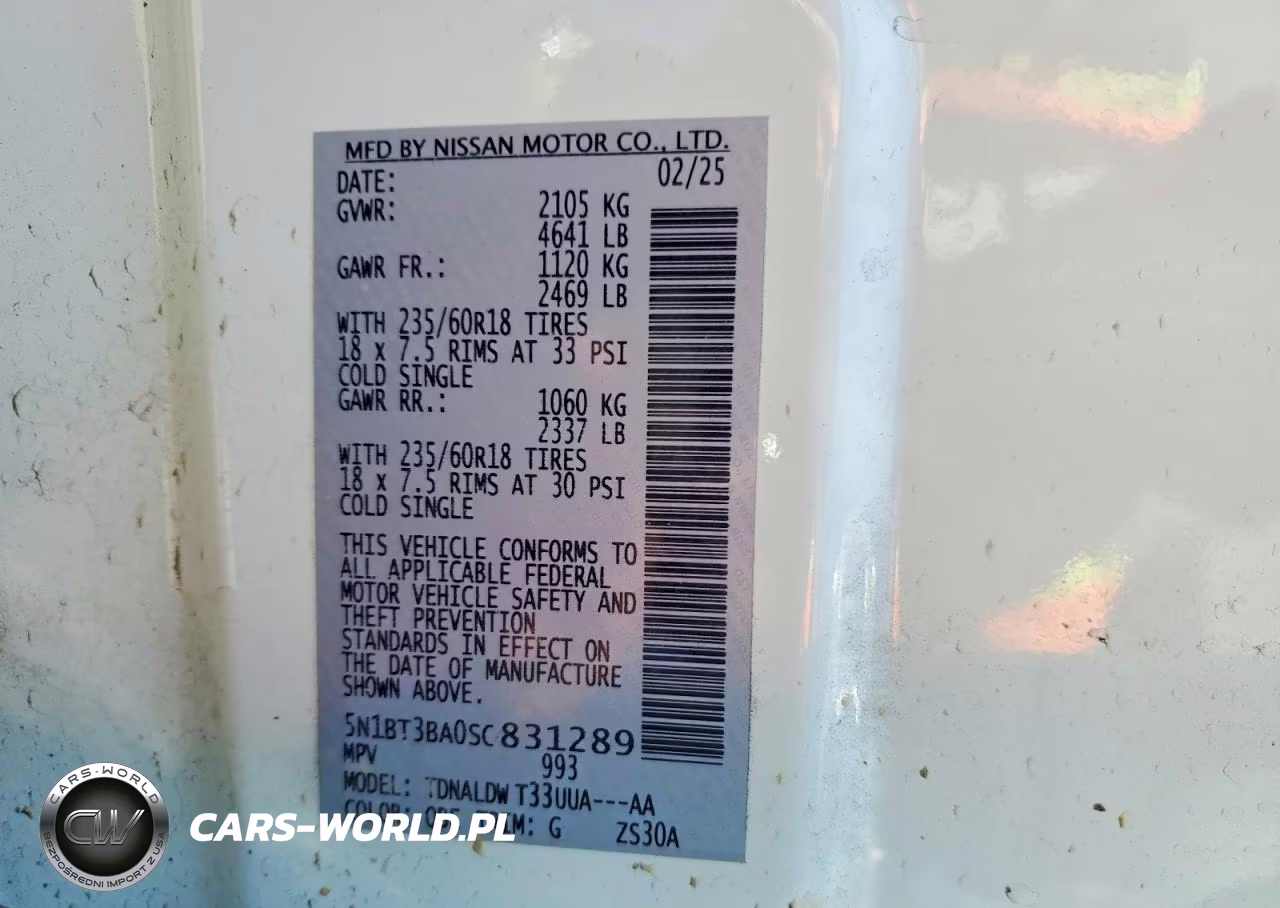 2025 Nissan Rogue Sv VIN:5N1BT3BA0SC831289 - 14
