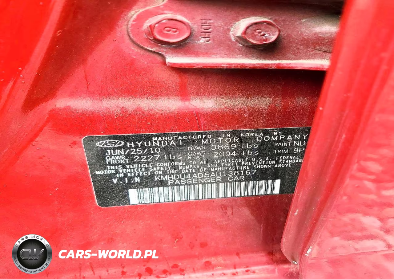 2010 Hyundai Elantra Se VIN:KMHDU4AD5AU138167 - 12