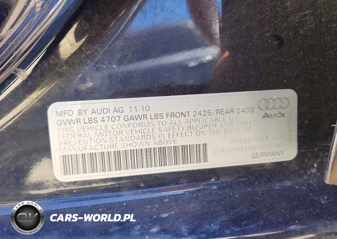 2011 Audi A4 Premium Plus VIN:WAUEFAFL6BN030764 - 12