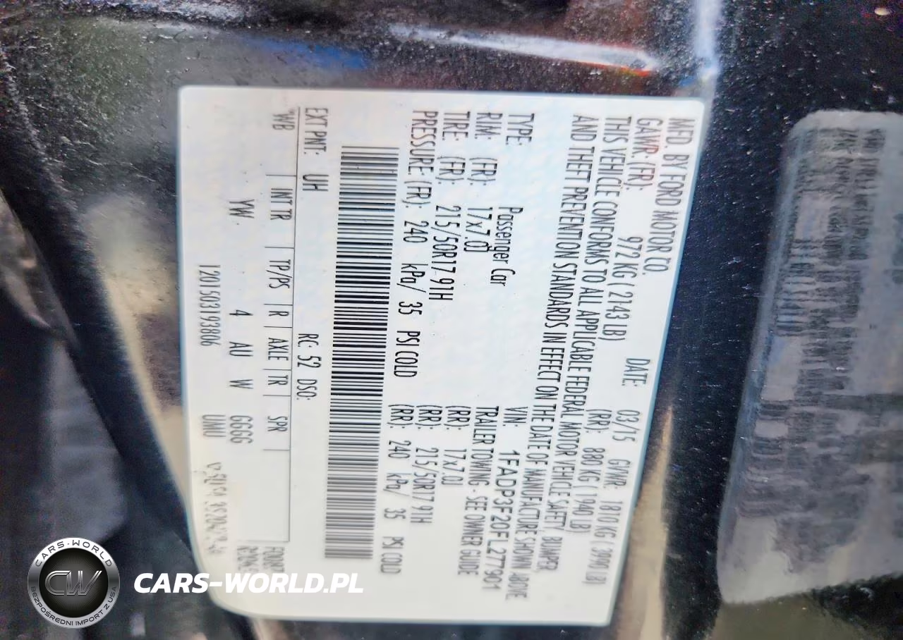 2015 FORD FOCUS SE VIN:1FADP3F20FL277901 - 12