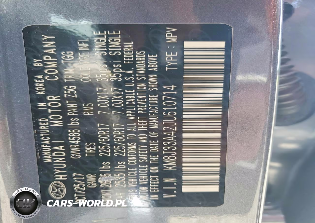 2018 Hyundai Tucson Sel VIN:KM8J33A42JU610714 - 13