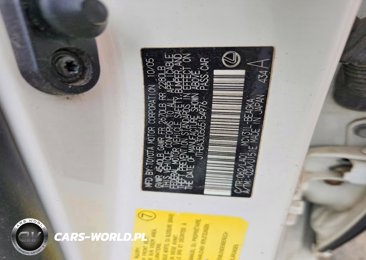 2006 Lexus Es 330 VIN:JTHBA30G565154976 - 12