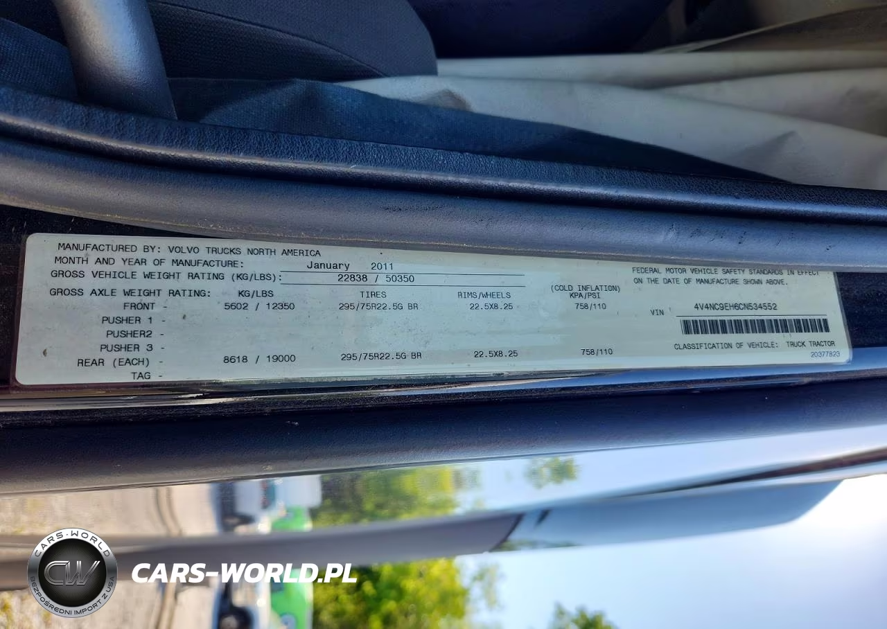 2012 Volvo 264 VIN:4V4NC9EH6CN534552 - 10
