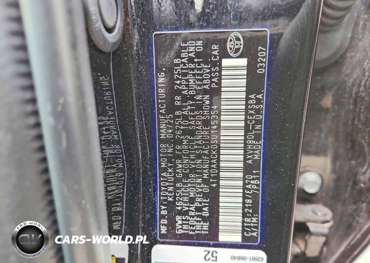 2025 Toyota Camry Se VIN:4T1DAACK0SU145354 - 13