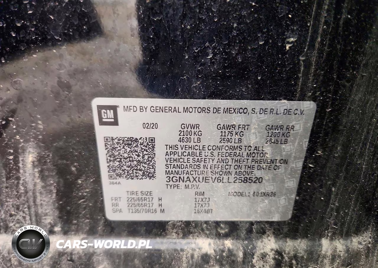2020 Chevrolet Equinox Lt VIN:3GNAXUEV6LL258520 - 13