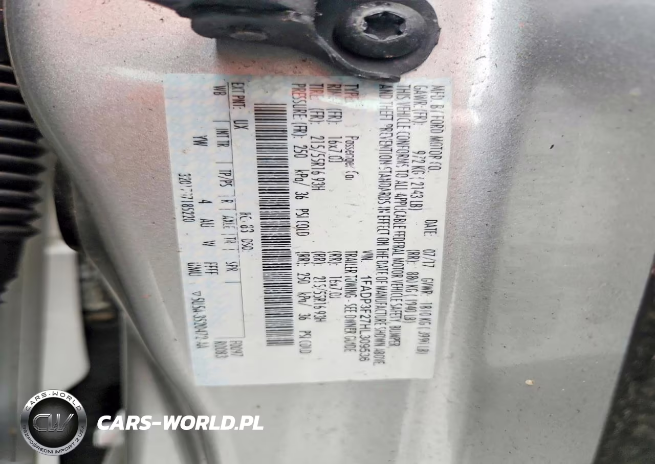 2017 Ford Focus Se VIN:1FADP3F27HL309536 - 12