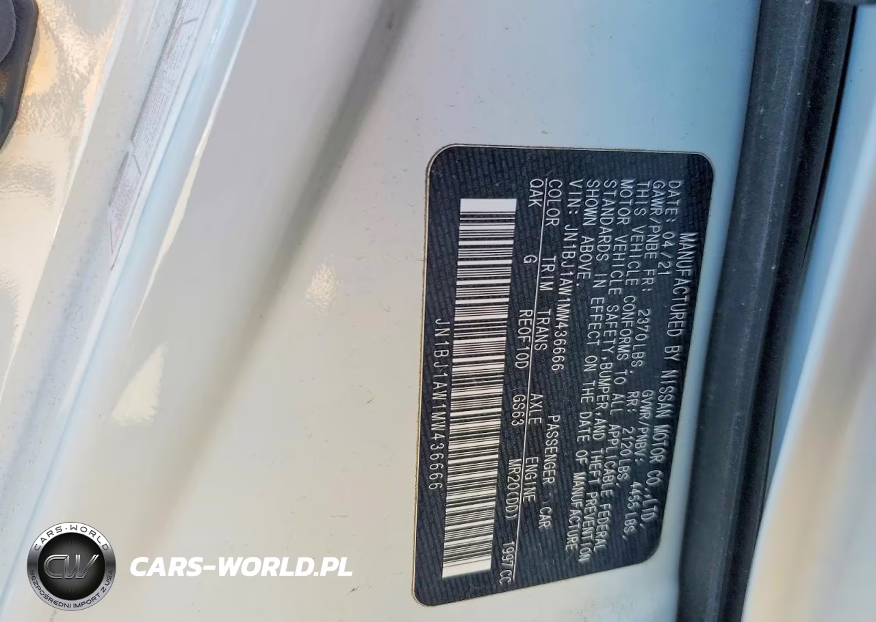 2021 Nissan Rogue Sport S VIN:JN1BJ1AW1MW436666 - 14
