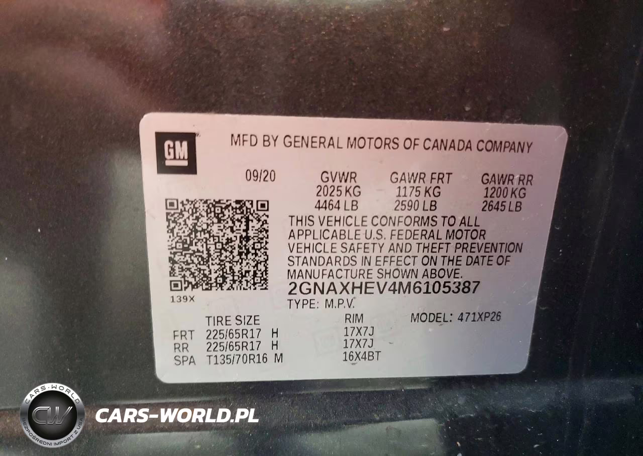 2021 Chevrolet Equinox Ls VIN:2GNAXHEV4M6105387 - 14