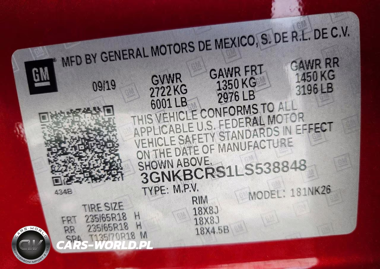 2020 Chevrolet Blazer 2Lt VIN:3GNKBCRS1LS538848 - 13
