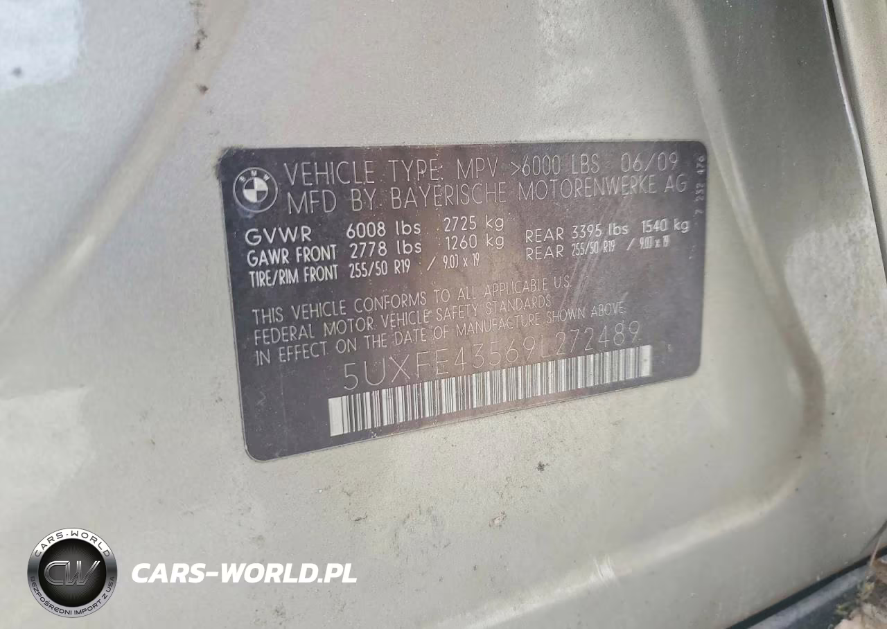 2009 BMW X5 xDrive30I VIN:5UXFE43569L272489 - 14