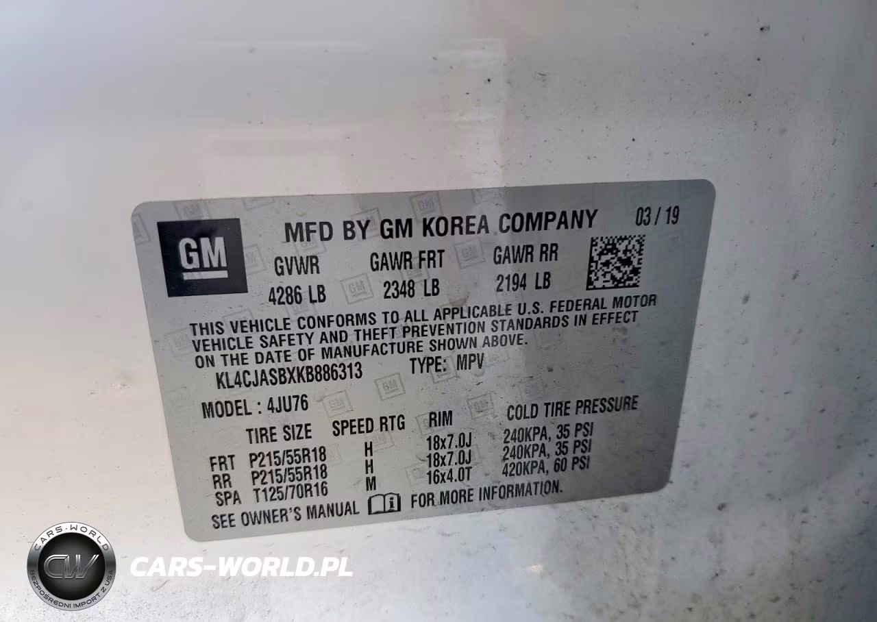 2019 Buick Encore Preferred VIN:KL4CJASBXKB886313 - 13