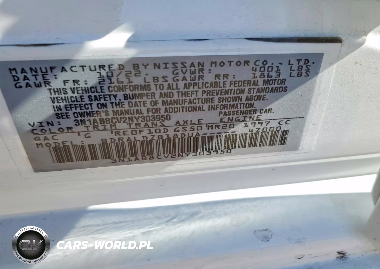 2022 Nissan Sentra Sv VIN:3N1AB8CV2NY303950 - 13