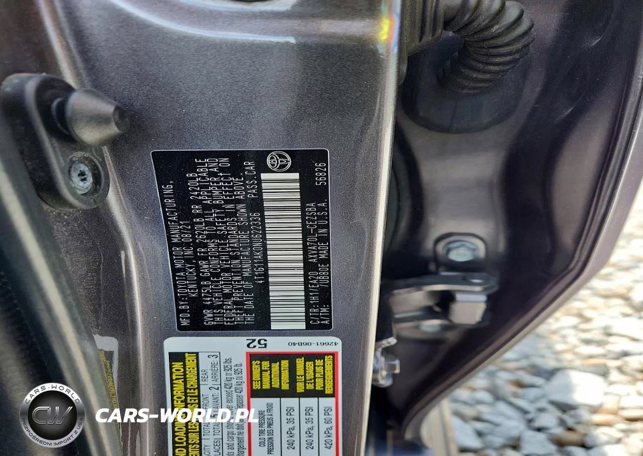 2022 Toyota Camry Se VIN:4T1G11AK0NU622336 - 12