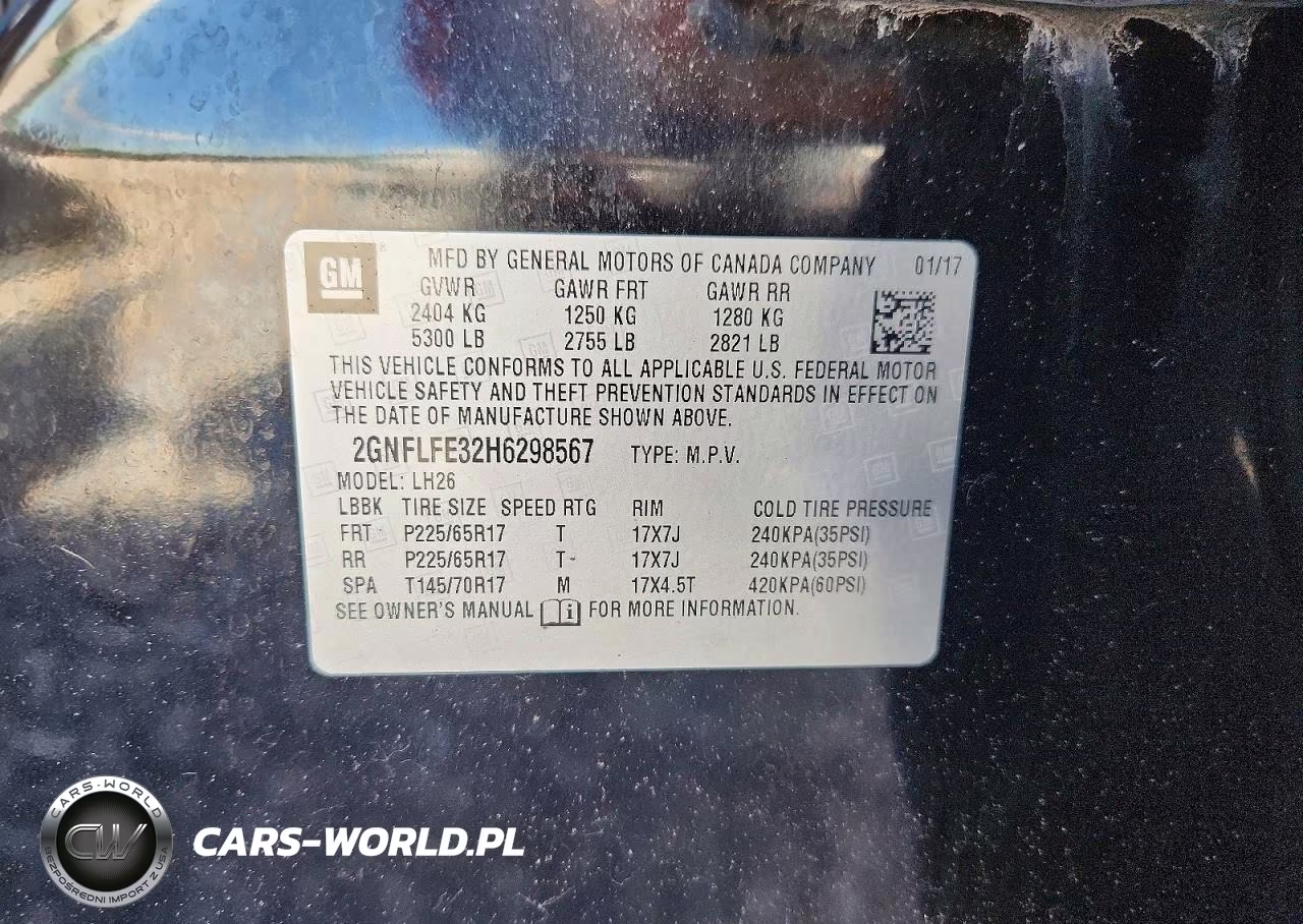 2017 Chevrolet Equinox VIN:2GNFLFE32H6298567 - 13