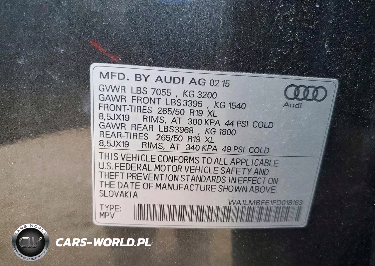 2015 Audi Q7 Tdi Premium Plus VIN:WA1LMBFE1FD018163 - 12