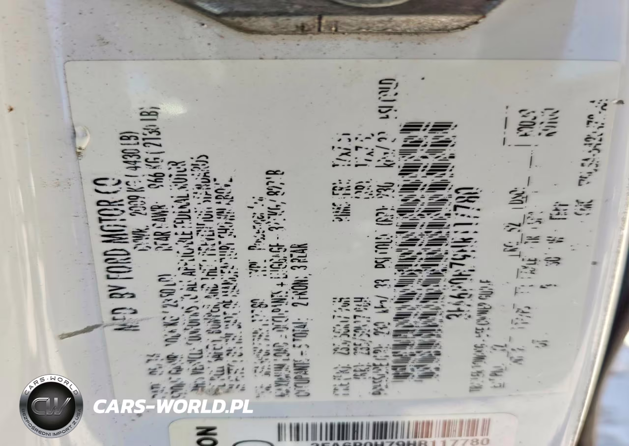 2017 Ford Fusion Se VIN:3FA6P0H79HR117780 - 12