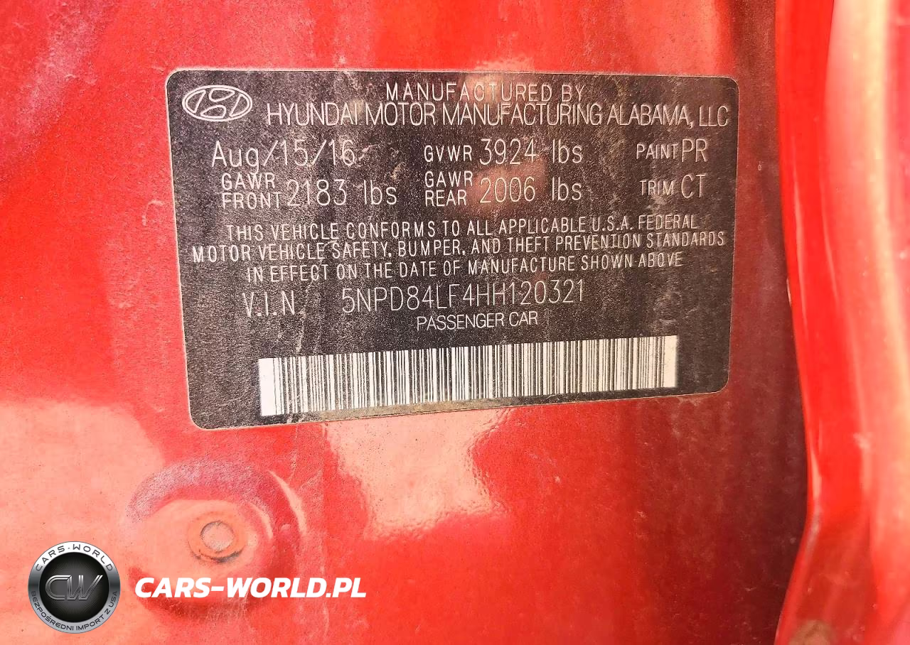 2017 Hyundai Elantra Limited VIN:5NPD84LF4HH120321 - 12