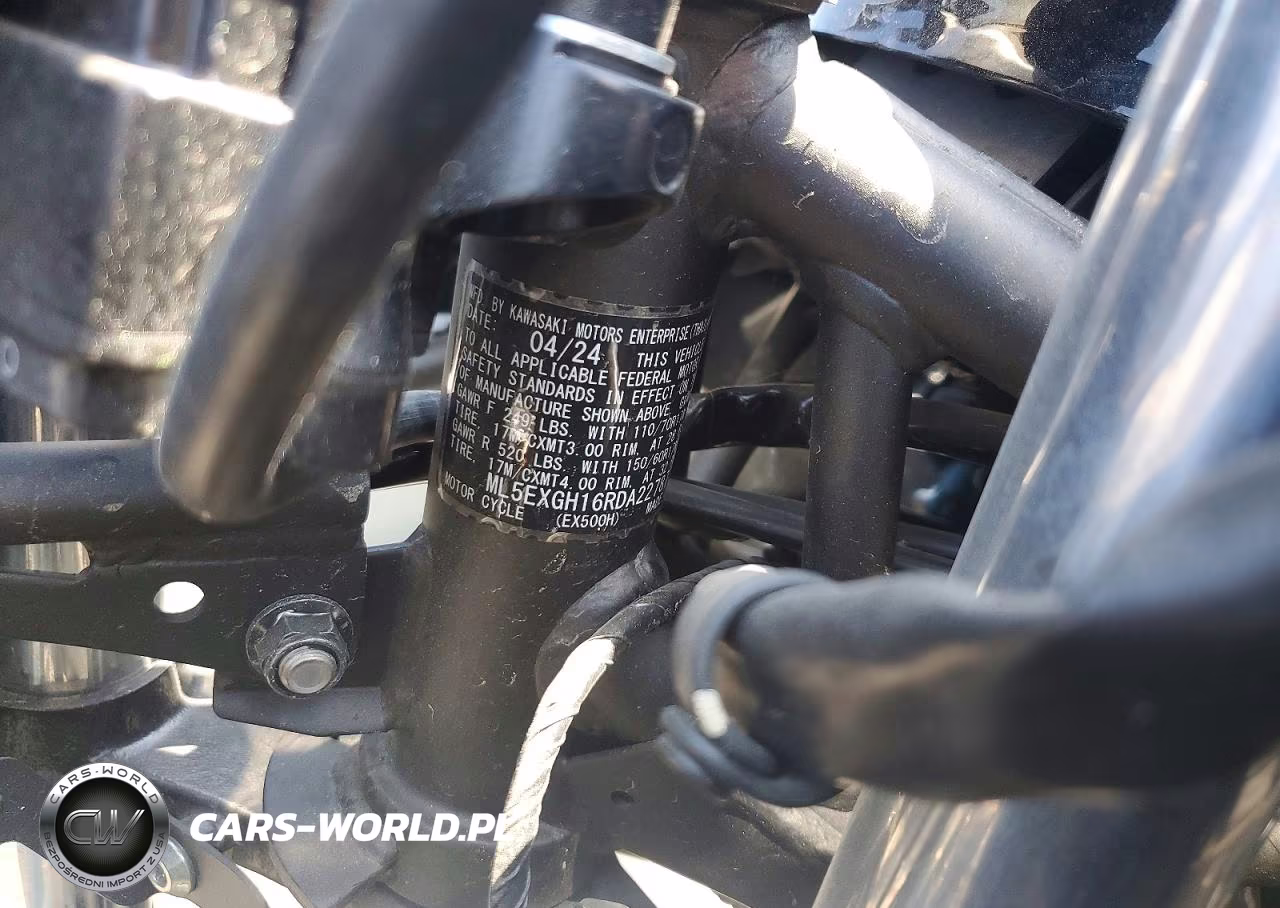 2024 Kawasaki Ex500 H VIN:ML5EXGH16RDA22787 - 9
