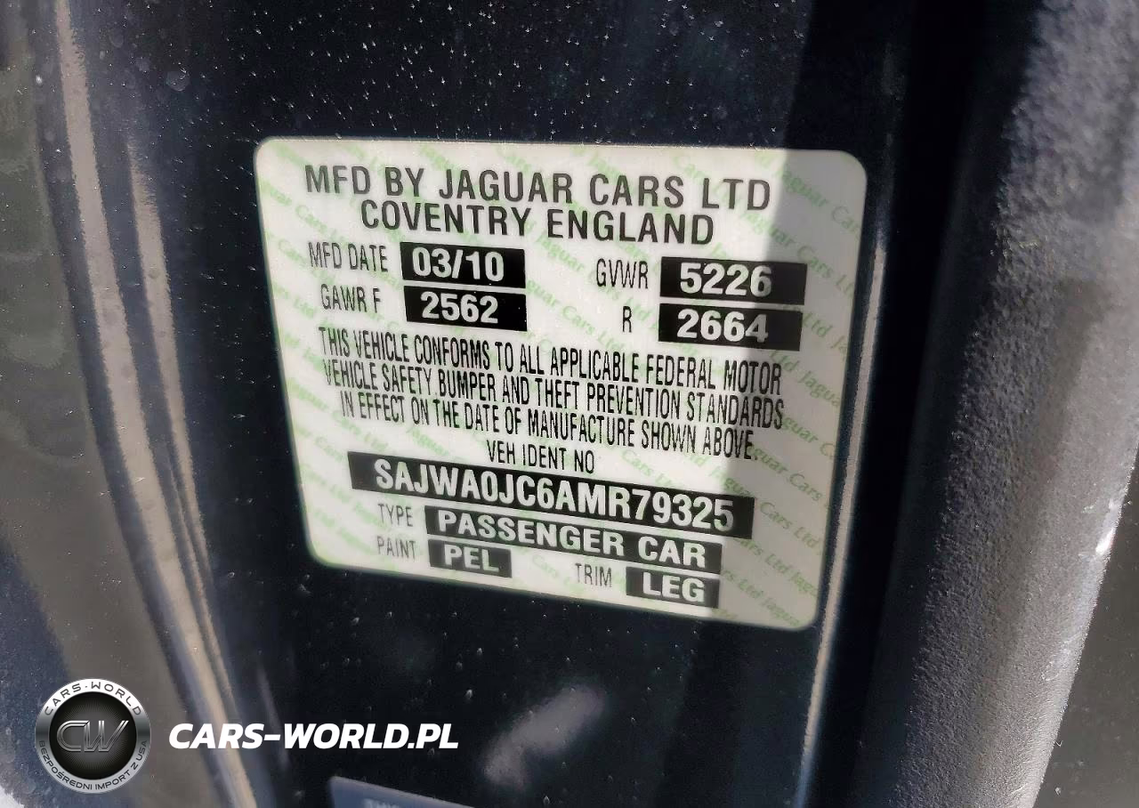 2010 Jaguar Xf R VIN:SAJWA0JC6AMR79325 - 13