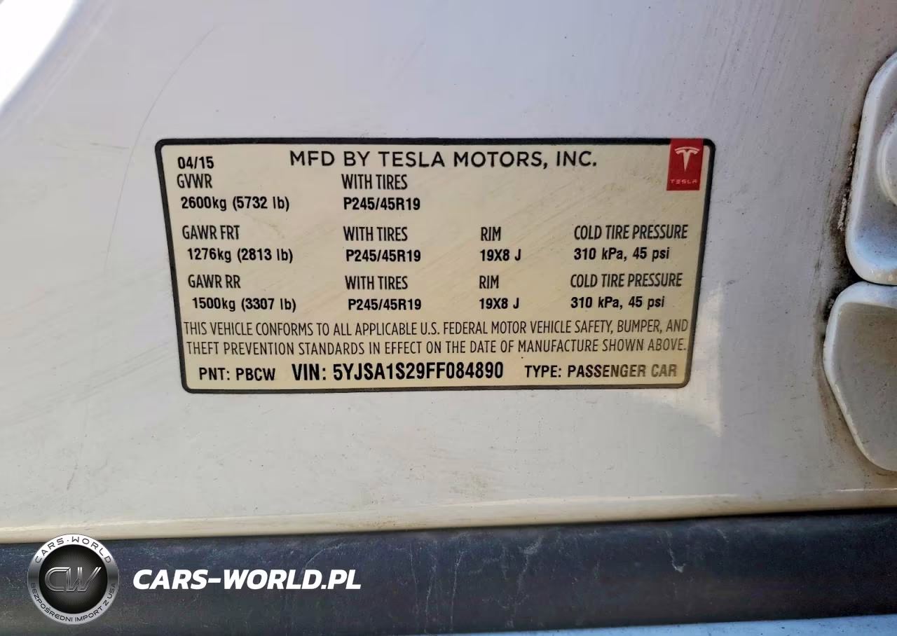 2015 Tesla Model S 70D VIN:5YJSA1S29FF084890 - 12
