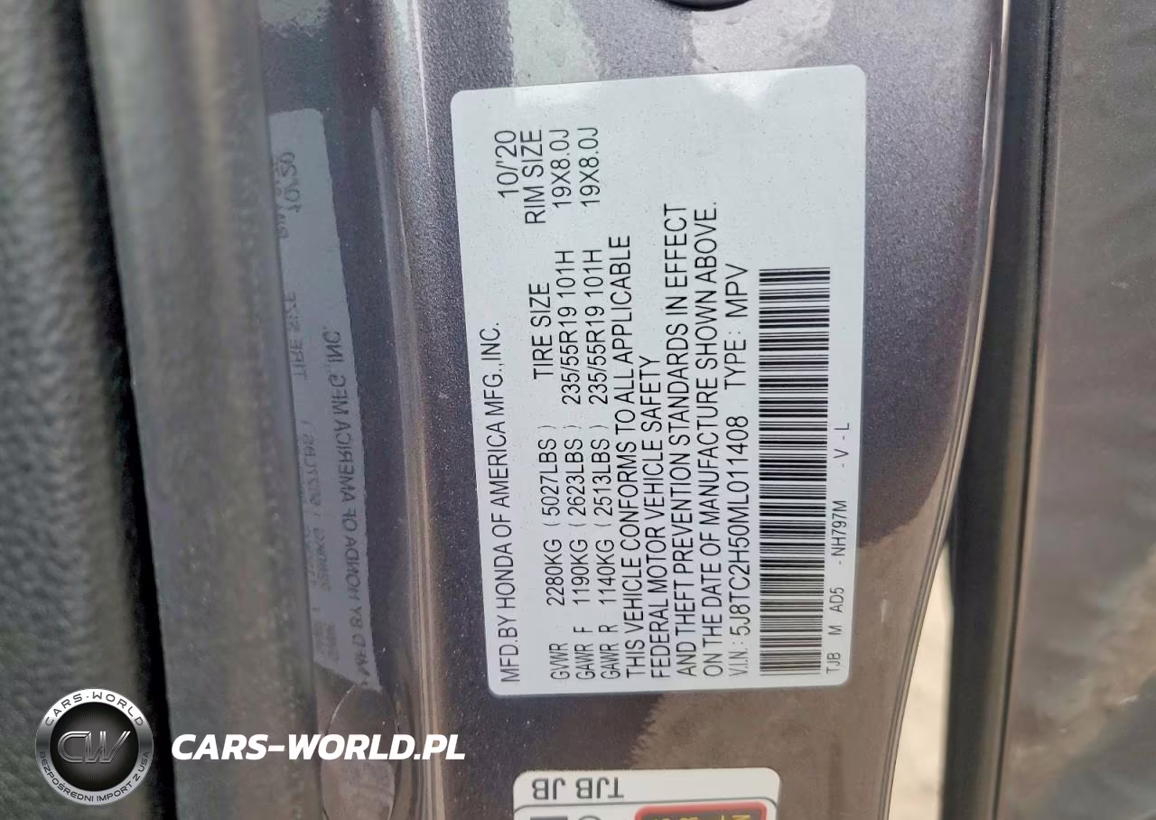 2021 Acura Rdx Technology VIN:5J8TC2H50ML011408 - 12