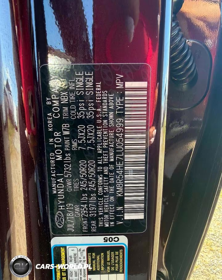 2020 Hyundai Palisade Limited VIN:KM8R54HE7LU054999 - 10