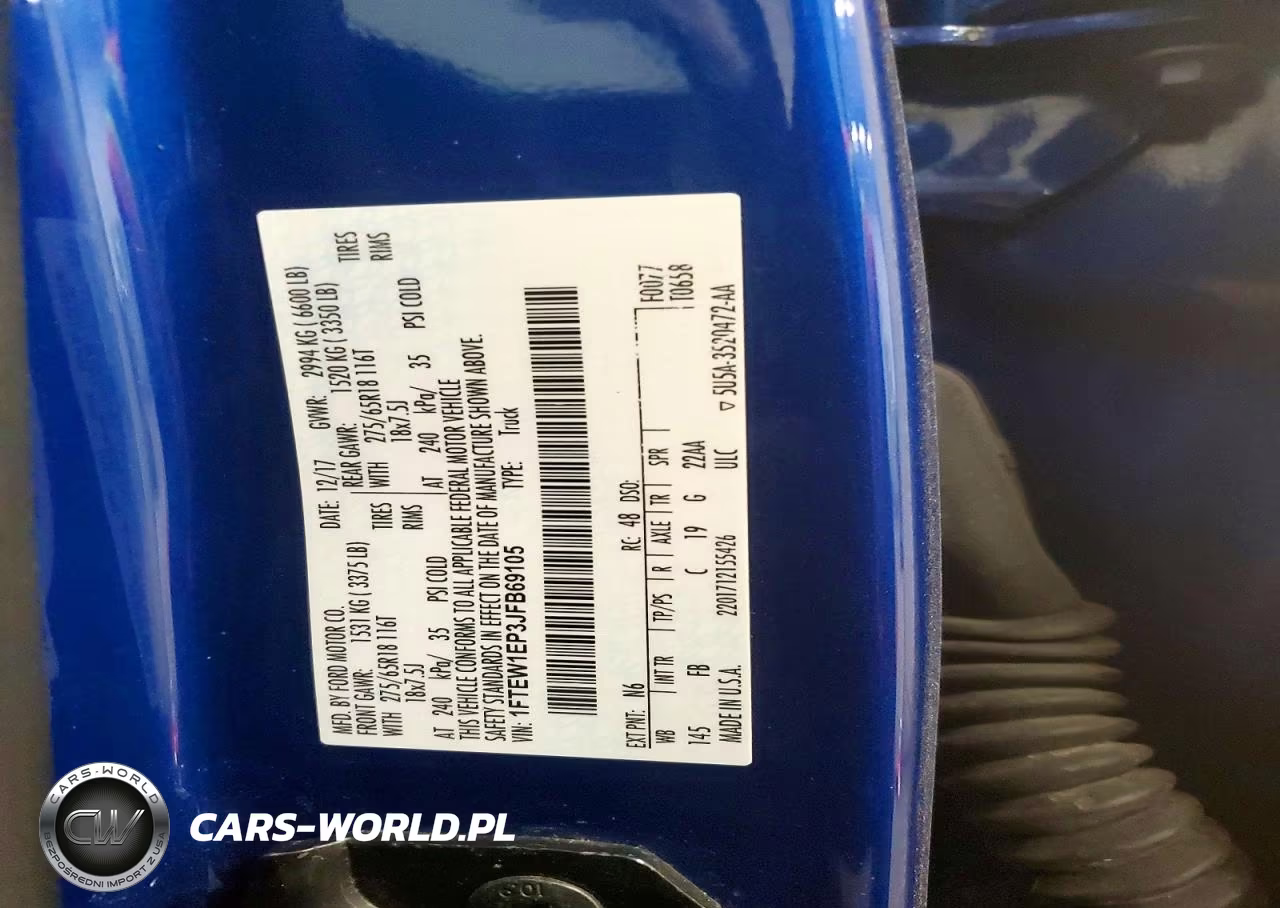 2018 Ford F150 Supercrew VIN:1FTEW1EP3JFB69105 - 13