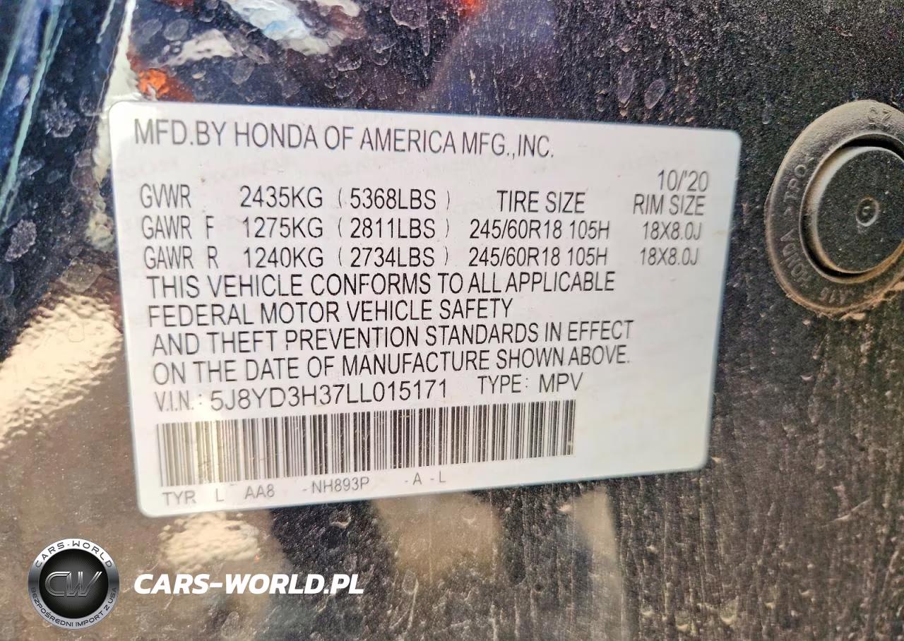 2020 Acura Mdx VIN:5J8YD3H37LL015171 - 14