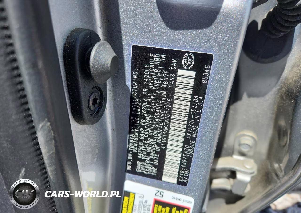 2022 Toyota Camry Se VIN:4T1G11AK5NU617276 - 12