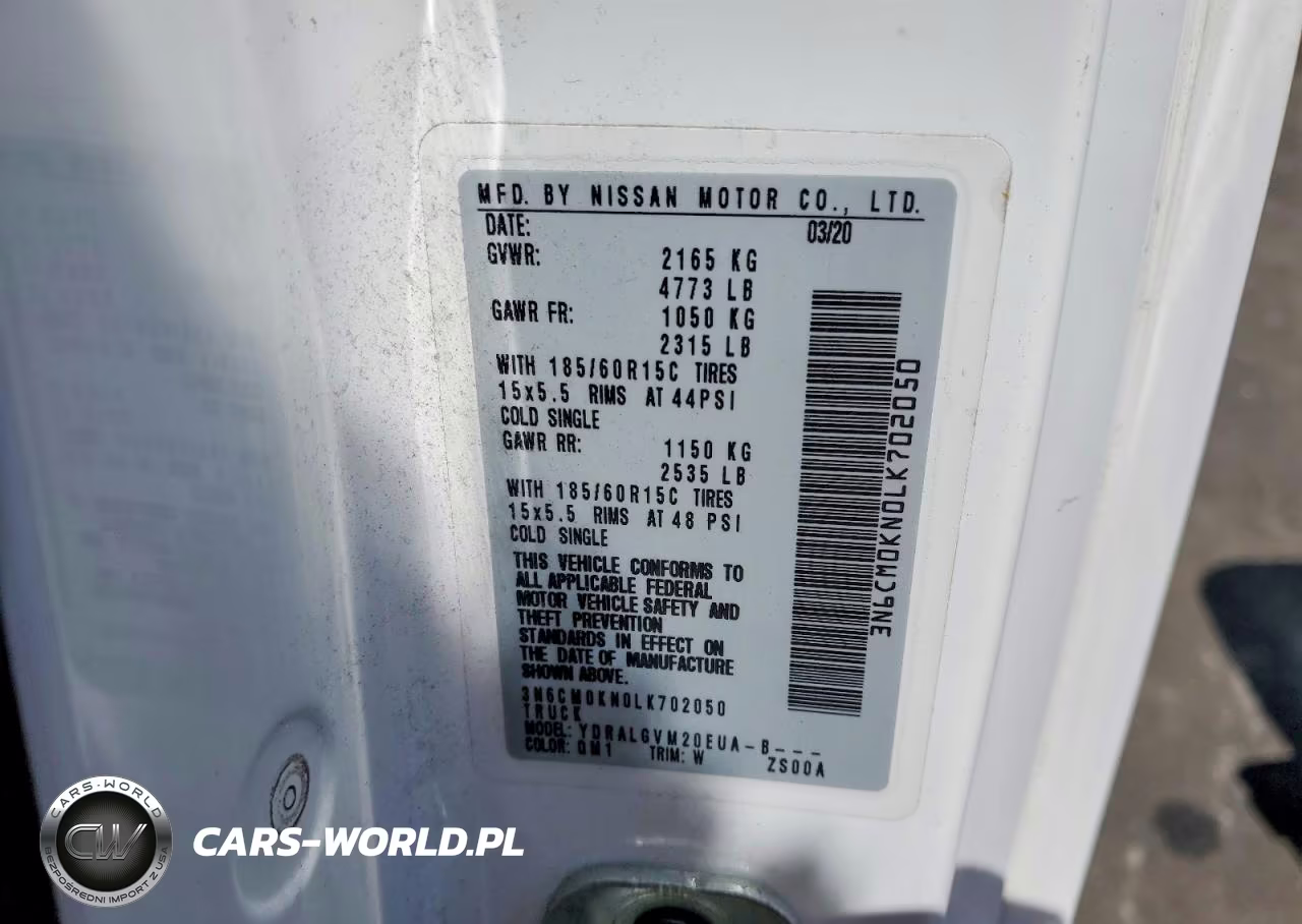 2020 Nissan Nv200 Sv VIN:3N6CM0KN0LK702050 - 14