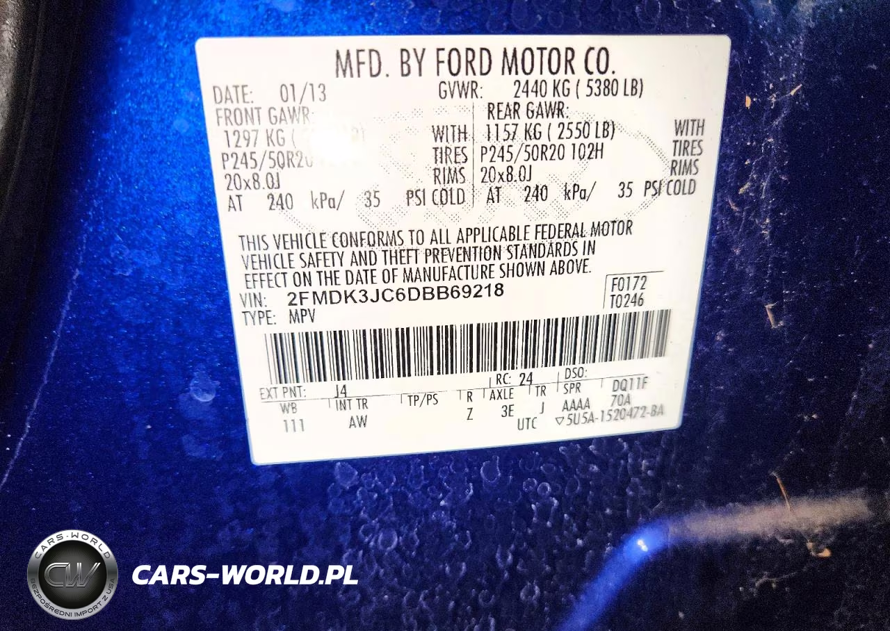 2013 Ford Edge Sel VIN:2FMDK3JC6DBB69218 - 13