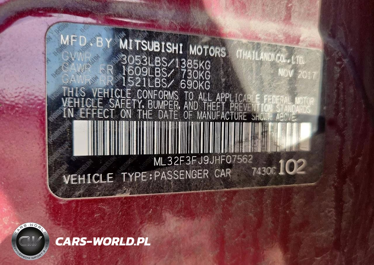 2018 Mitsubishi Mirage G4 Es VIN:ML32F3FJ9JHF07562 - 12