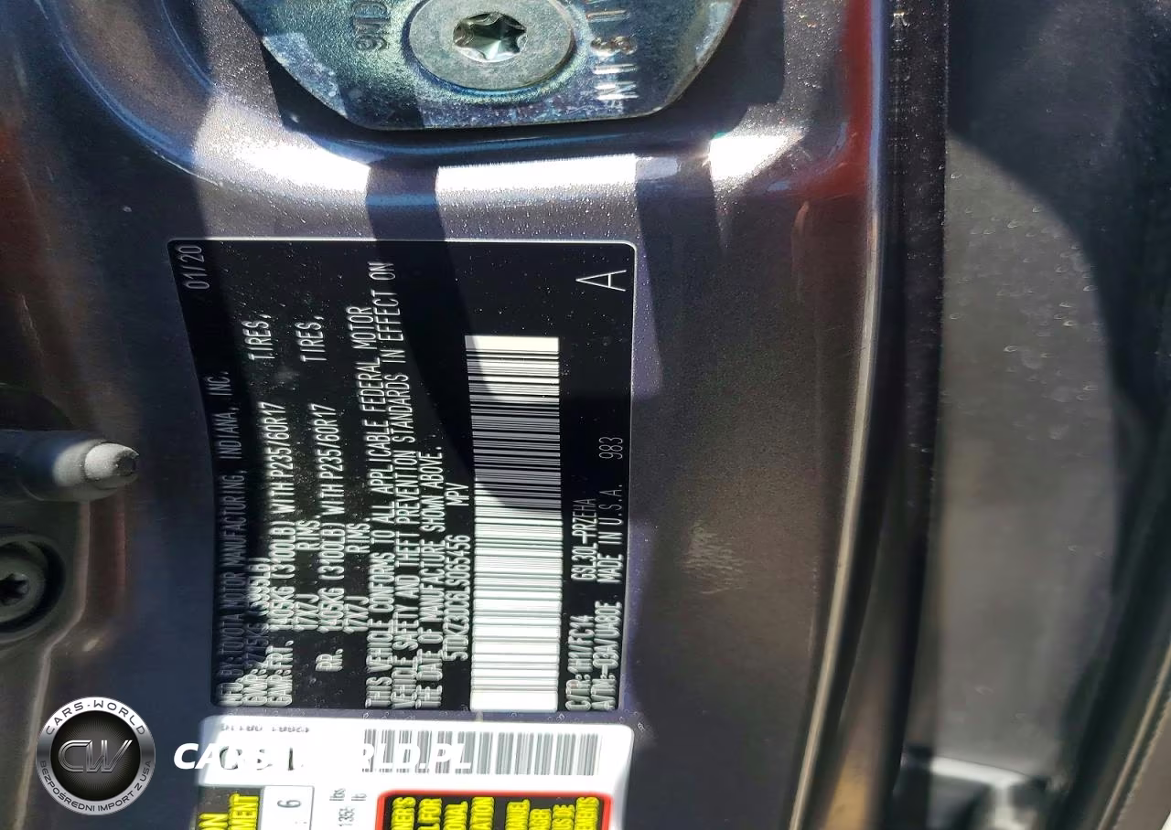 2020 Toyota Sienna Le VIN:5TDKZ3DC6LS065456 - 13