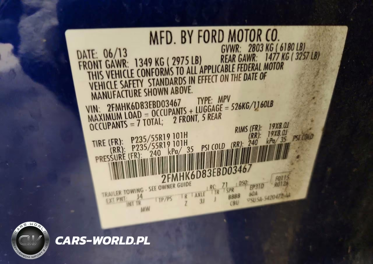 2014 Ford Flex Limited VIN:2FMHK6D83EBD03467 - 13