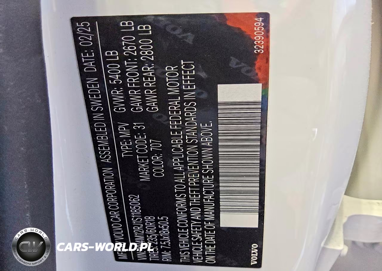 2025 Volvo Xc60 Core VIN:YV4M12RJ1S1185062 - 13