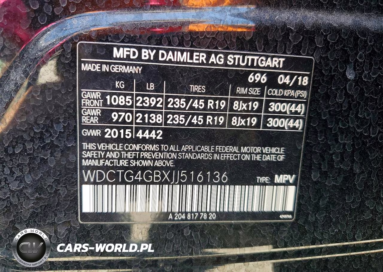 2018 Mercedes-Benz Gla 250 4Matic VIN:WDCTG4GBXJJ516136 - 14