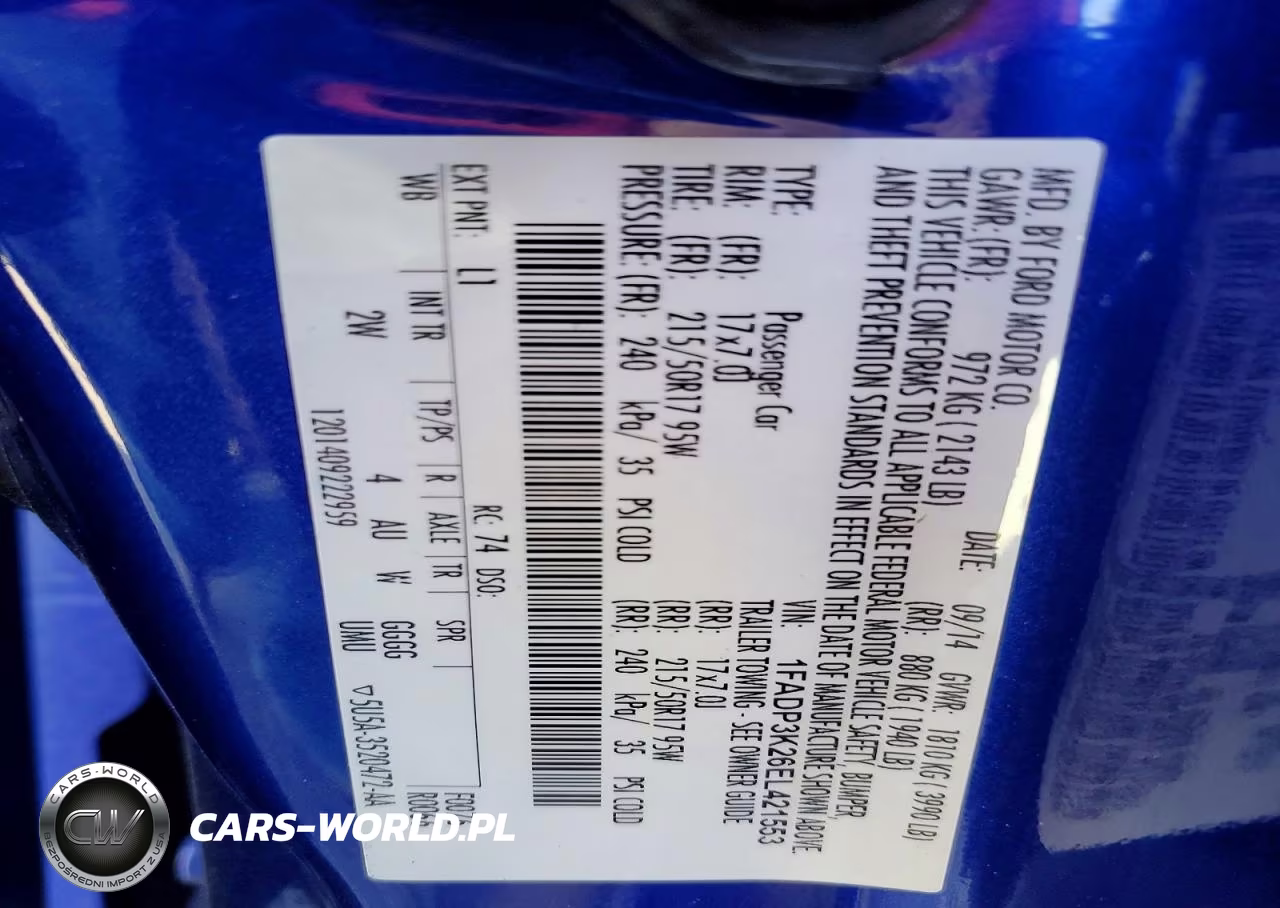 2014 Ford Focus Se VIN:1FADP3K26EL421553 - 13
