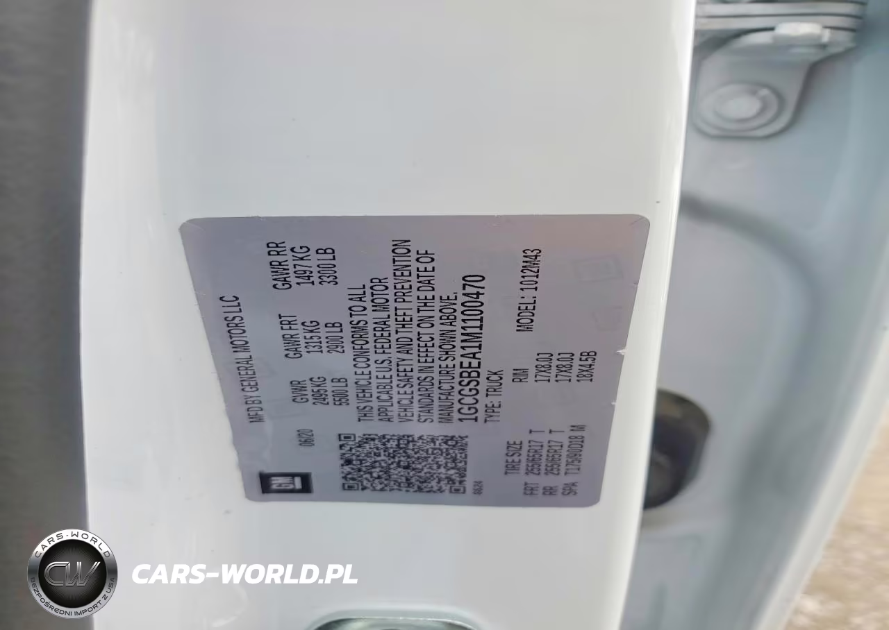 2021 Chev Colorado VIN:1GCGSBEA1M1100470 - 12