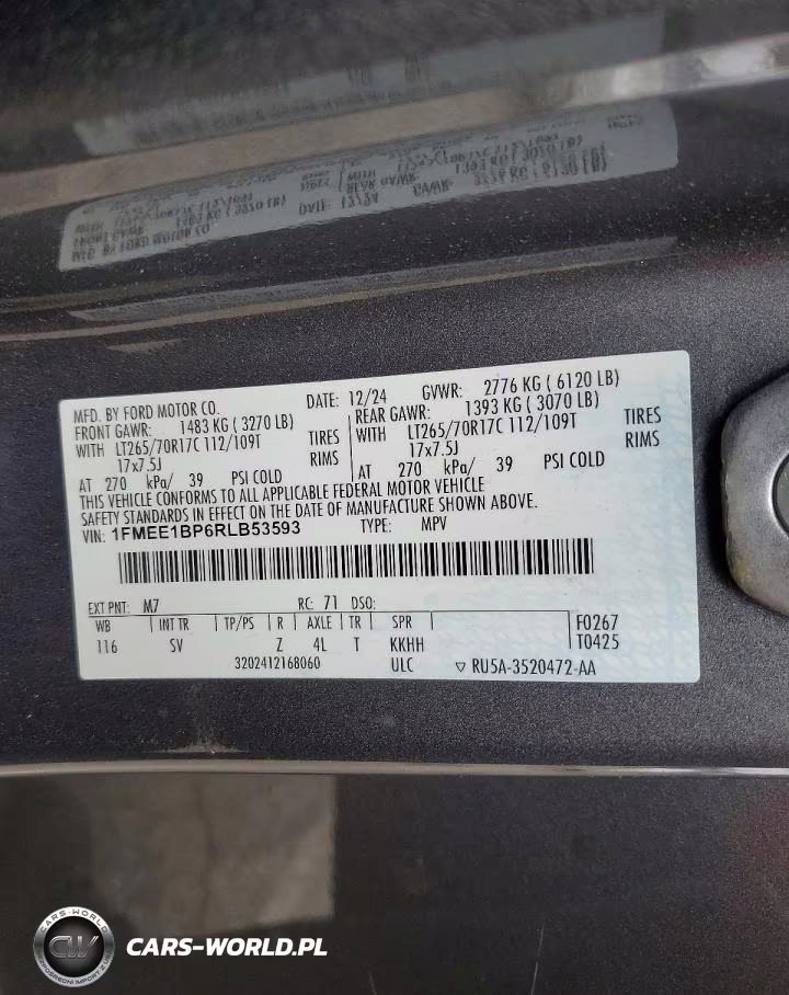 2024 Ford Bronco Black Diamond VIN:1FMEE1BP6RLB53593 - 13