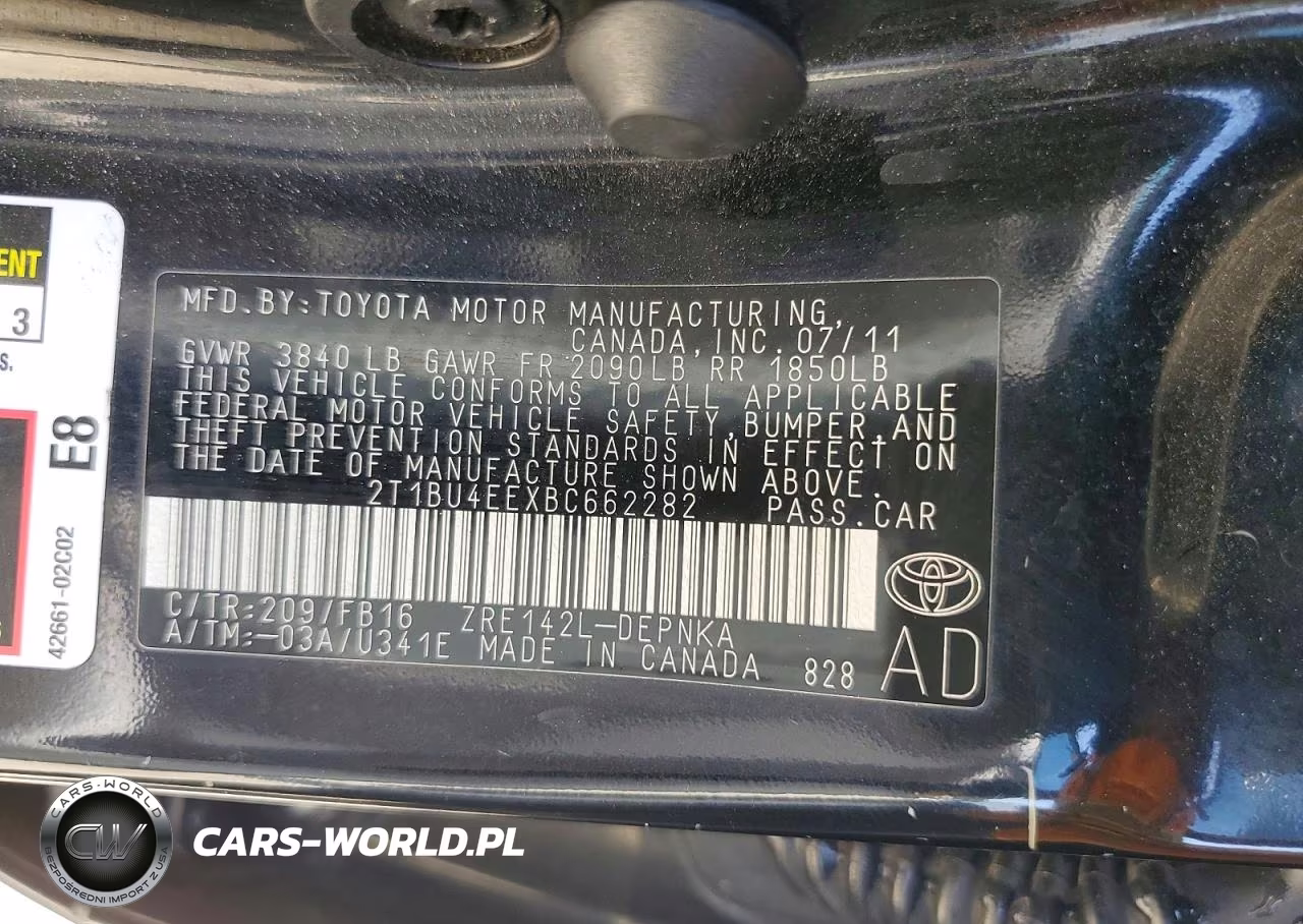 2011 Toyota -S-Le-Xle VIN:2T1BU4EEXBC662282 - 12