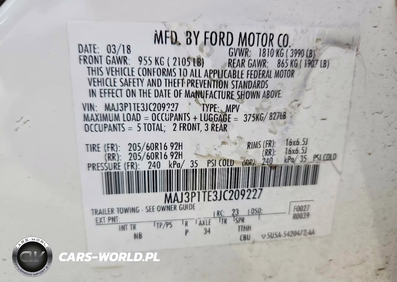 2018 Ford Ecosport Se VIN:MAJ3P1TE3JC209227 - 13
