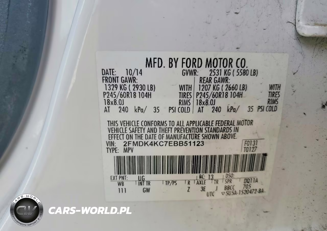 2014 Ford Edge Limited VIN:2FMDK4KC7EBB51123 - 13