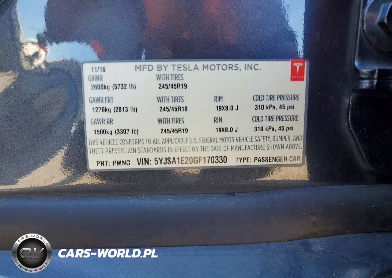 2016 Tesla Model S VIN:5YJSA1E20GF170330 - 12