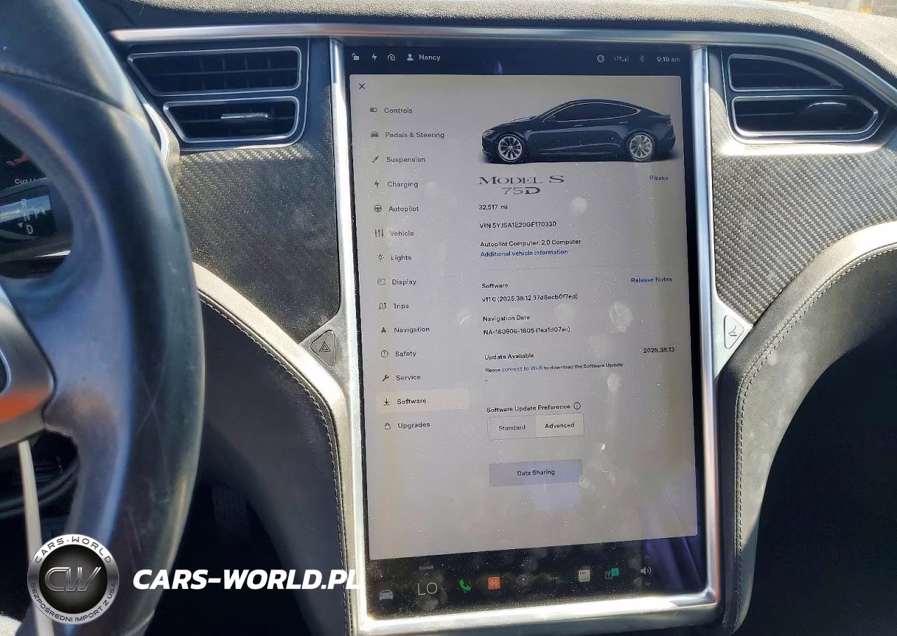 2016 Tesla Model S VIN:5YJSA1E20GF170330 - 9