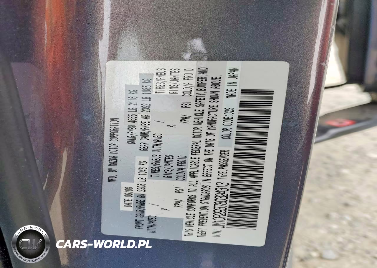 2008 Mazda 5 VIN:JM1CR293780324313 - 14