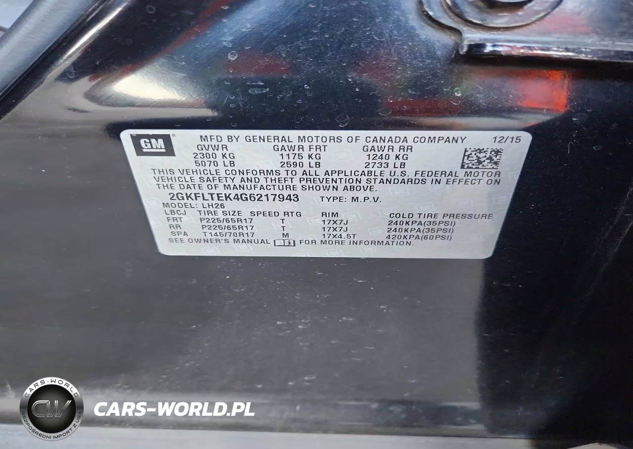 2016 GMC Terrain VIN:2GKFLTEK4G6217943 - 13