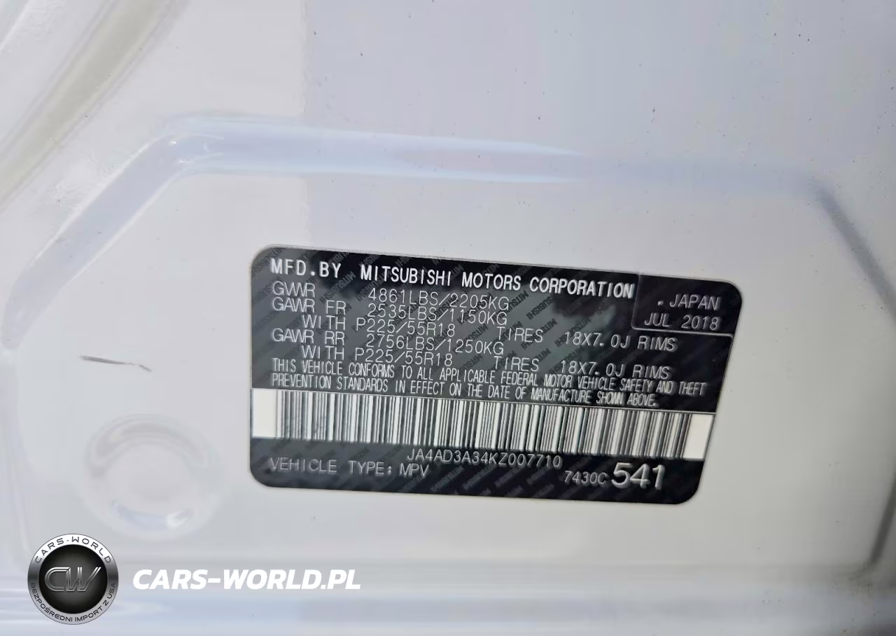 2019 Mitsubishi Outlander Se VIN:JA4AD3A34KZ007710 - 12