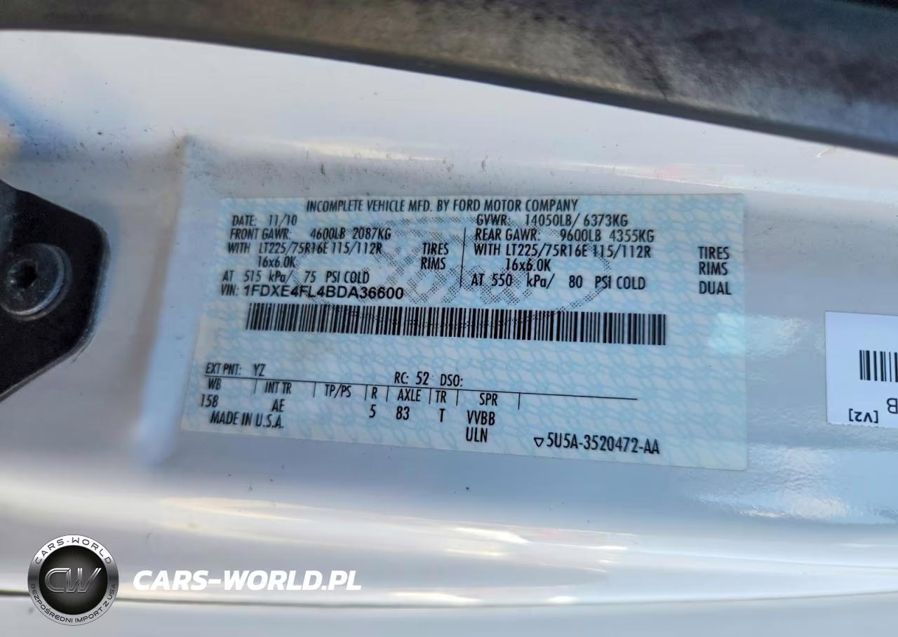 2011 Ford E450 Refrigerated Box Truck VIN:1FDXE4FL4BDA36600 - 13