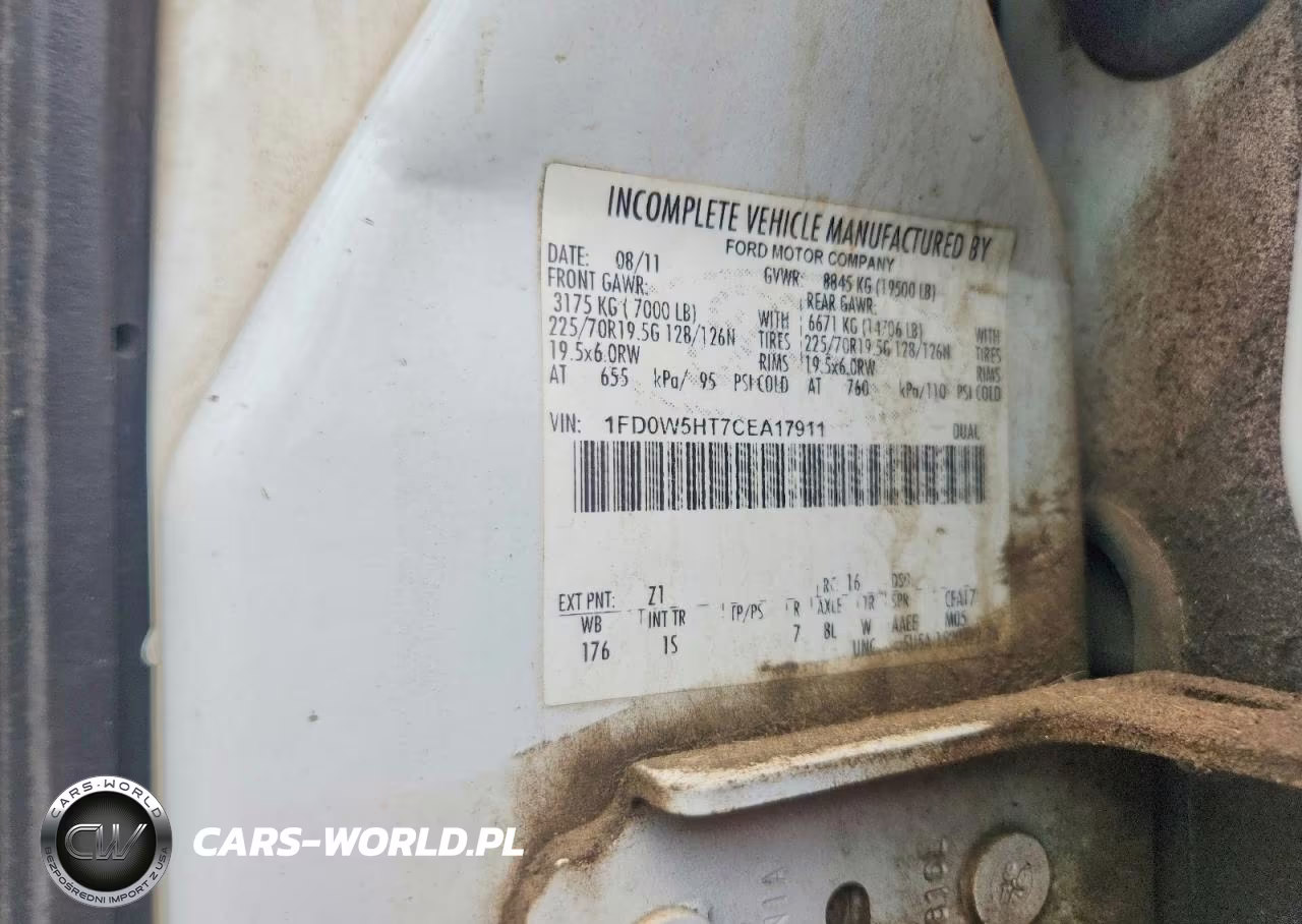 2012 Ford F550 Super Duty VIN:1FD0W5HT7CEA17911 - 12