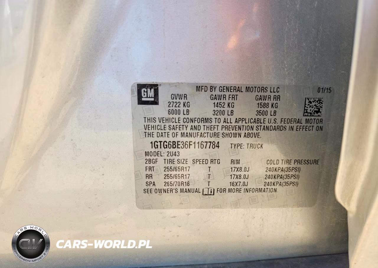 2015 GMC Canyon Sle VIN:1GTG6BE36F1167784 - 12